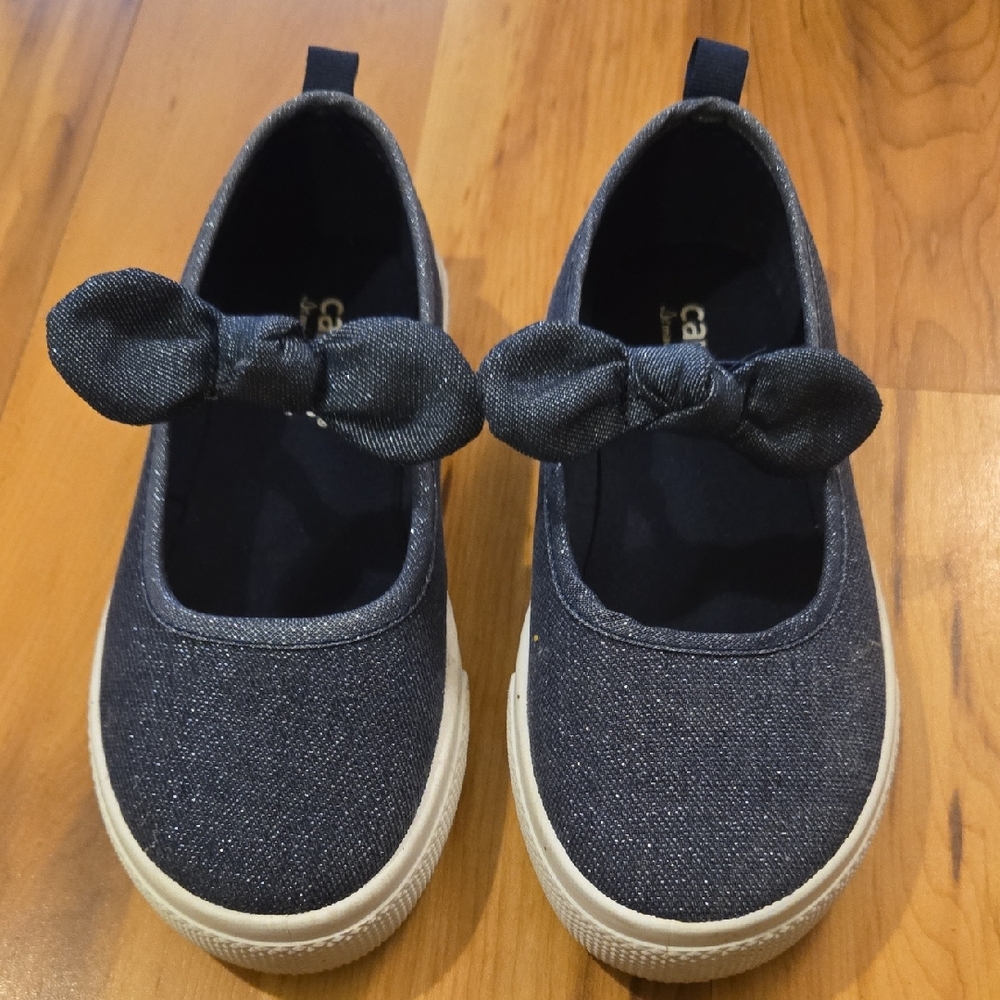 Carter's Navy Dress Shoes with Bow